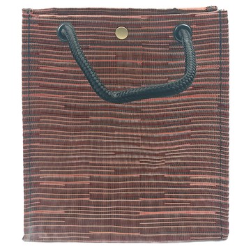 minono 米諾諾 超耐重編織提袋  小(28 x 25.5 x 2.5cm)  紅棕色