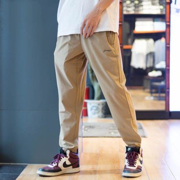 【嗜鞋】李寧男夏季薄款速干透氣高彈運動訓練收腳長褲 AYKT207-7