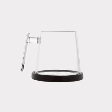 Pure Over玻璃馬克杯 400ml (含陶瓷下墊）