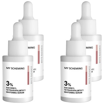 MY SCHEMING 我的心機 3%酯化維C極光淨白精華  30ml  4瓶