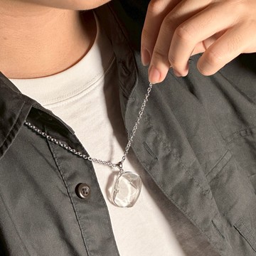 鈦晶 大衛星 手工包框 925純銀 3AQ17-40