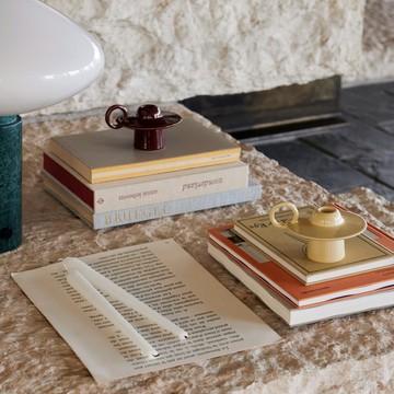 丹麥 &Tradition Momento JH39 陶瓷燭台 紅棕