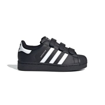 Adidas SUPERSTAR II CF C 中童 童鞋 黑白色 魔鬼氈 皮革 貝殼鞋 運動 休閒鞋 JI3989