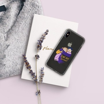 iPhone 14/14Pro/13/12/11/SE3 濃得分不開 透明耐衝擊防摔手機殼