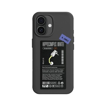 iPhone 16 SolidX 黑 - Marine Debris - 棉花棒海馬