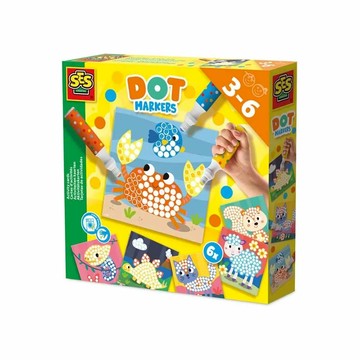 SES Creative 幼兒創意點點筆-可愛小動物-14602