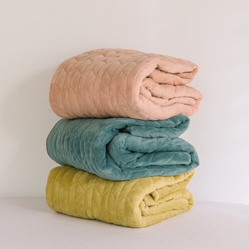 冬季牛奶絨夾棉保暖床笠 黑科技吸濕大麥穗肌理加厚32cm床笠單件