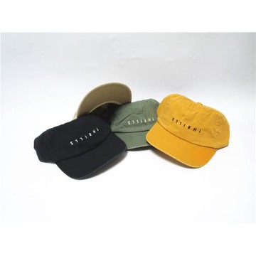 澳洲街頭潮牌素款水洗純色老爹帽彎檐帽軟頂運動滑板dadcap棒球帽