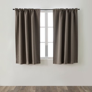 PALETTE三明治遮光雙色仿麻織紋落地窗簾270x230cm 礫石灰