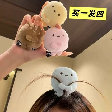 🎀台灣出貨🎀可愛髮卡 角落生物髮夾 三色丸子髮夾 可愛髮卡 公仔髮夾 玩偶髮飾 女童髮夾 卡通髮飾 禮物