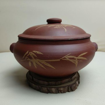 紫砂陶土汽鍋 大肚鍋 汽鍋雞氣鍋雞 美食器具 蒸汽鍋 容量2.25L