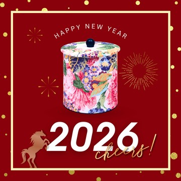 【英國糖果屋】Sanderson 桑德森玫瑰與牡丹糖果圓筒 ( 英國糖迷你包38包入 )