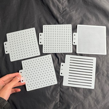 ⚡免運臺灣有貨⚡刺子繡模闆刺繡基礎畵圖模闆1釐米間距5mm圓點間距1CM直綫繪圖闆
