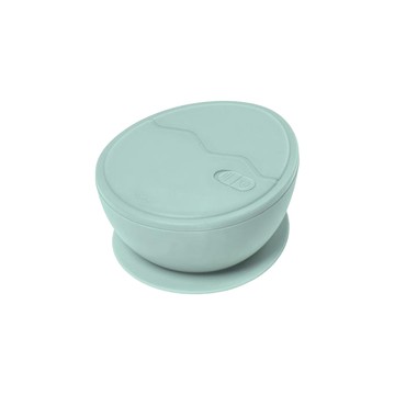 iFam 矽膠防滑蛋型吸盤碗  適用年齡: 3個月 - 7歲  尺寸: 122mm x 137mm x 61mm  Choco Vanilla  1個
