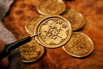 浮雕火漆貼紙 - 火漆蠟貼 - 喜帖封口貼紙