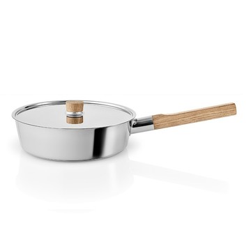 丹麥Eva Solo│Nordic Kitchen不鏽鋼平底鍋附蓋D24cm