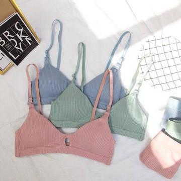 一整套無鋼圈文胸復古內衣內褲