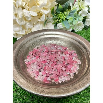 *掘晶*櫻花雨碎石 水晶碎石 薔薇輝石 純天然無加色 水晶鋪底 水晶盆栽