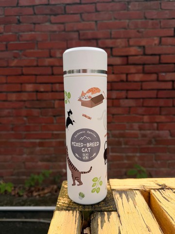 【和平庄園】貓咪主題插畫保溫瓶 500ml