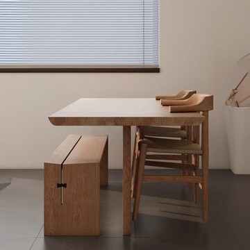 免運 可開發票 公司貨 工廠直銷 北歐原木泡茶桌實木餐桌椅組合松木茶臺簡約辦公桌大板桌書桌長桌 CH6009