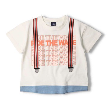 akachan honpo - 印花T恤-白色