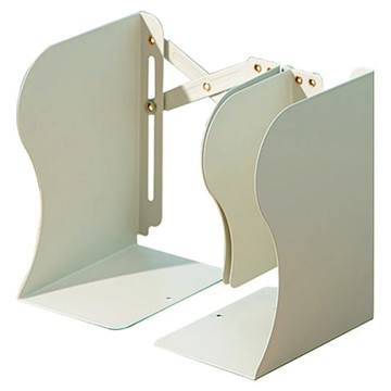 deLi 得力 伸縮鐵書架 78631  220 x 165 x 114mm  米白色