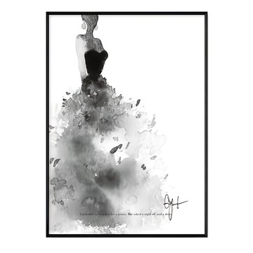 菠蘿選畫所 灰姑娘的要求  42 x 59.4cm  黑色