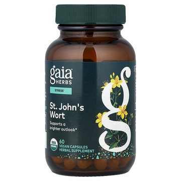 Gaia Herbs, 聖約翰草，60 粒全素膠囊（每粒膠囊 333 毫克）