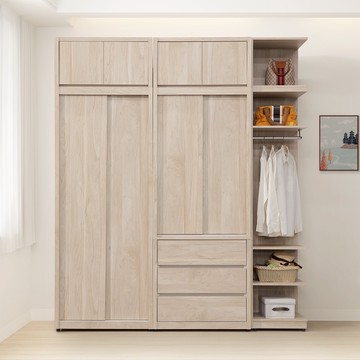 直人木業-ELENA當代日系206公分高被櫥滑門衣櫃