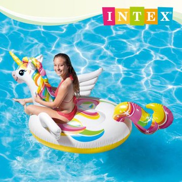 INTEX魔法獨角獸浮排座騎226x173cm適3歲+以上 (57561NP)