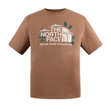 The North Face 北臉 短袖上衣 男 女 中性 寬鬆版 U RLX PLANET SCENE SS TEE GRAPHIC 棕 NF0A8D7W6IH