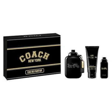 Coach 時尚曜黑男性淡香精禮盒 (100ml + 15ml + 沐浴精 100 ml - 原廠公司貨)