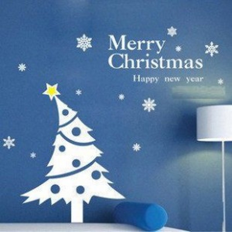 ウォールステッカー クリスマスツリー シンプル ホワイト 大サイズ 通販 Lineポイント最大1 0 Get Lineショッピング