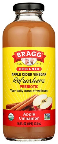 Bragg Organic Apple Cider Vinegar Drink Apple Cinnamon 16 fl oz