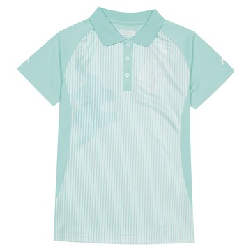 KAPPA義大利女吸濕排汗速乾彩色POLO衫 絲藍綠 3117ZVWU7U