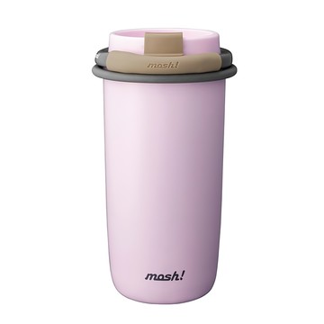 mosh 圈圈吸管杯  薰衣草紫  480ml  1個