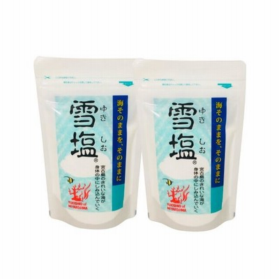 雪塩 60g × 2袋セット / 沖縄 宮古島 ミネラル 塩 パウダーソルト /