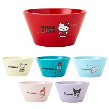 小禮堂 Sanrio 三麗鷗 陶瓷寬口碗 (經典款) Kitty 大耳狗 酷洛米 人魚漢頓