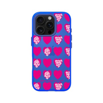 iPhone 16 Pro Clear 激光藍 - OSAMU GOODS - 愛心系列-JILL & JACK