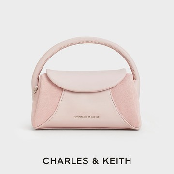【CHARLES & KEITH】Nelly 迷你麂皮手提包 附提袋｜粉嫩開運色｜情人節快樂｜生日禮物｜快速出貨｜小CK