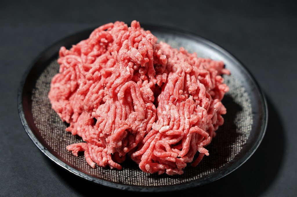 牛ミンチ肉 500g 川岸畜産 ひき肉 挽き肉 ミンチ 挽肉(08-40)