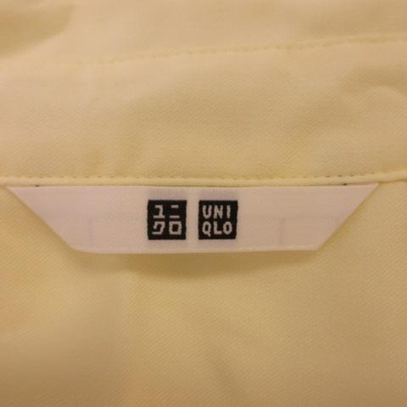 ユニクロ UNIQLO シャツ ブラウス 長袖 黄 M *T100 レディース | LINE