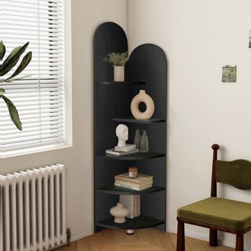 【匠俱】圓弧角櫃 墻邊書櫃三角櫃 角落置物架墻角櫃展示櫃 收納櫃