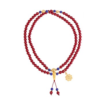 祈福平安紅硃砂念珠  (防小人/消災解厄/保平安)