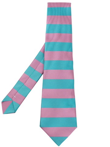 Comme Des Garçons Homme Deux - striped silk tie - men - Silk - One Size - Purple