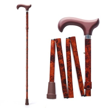 Merry Sticks 悅杖 繽紛生活折疊手杖-核桃木 (單支)_輔具【杏一】