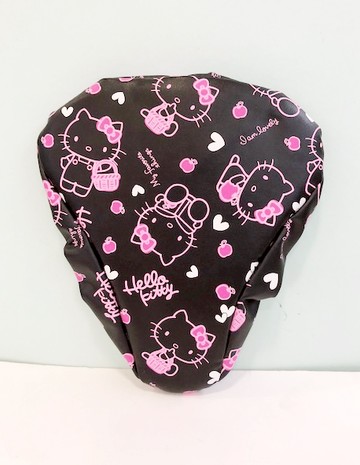 【震撼精品百貨】Hello Kitty 凱蒂貓~凱蒂貓 HELLO KITTY 腳踏車座套-黑#01057