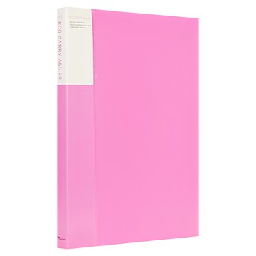 ECO Chungwoon 彩色活頁資料夾 A4 20張  粉色  4個