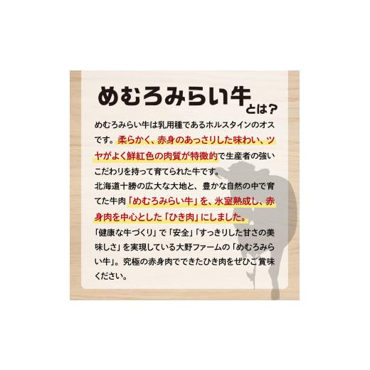 ふるさと納税 北海道 芽室町 北海道十勝芽室町 めむろみらい牛使用！ひき肉1.2kg me007-002c