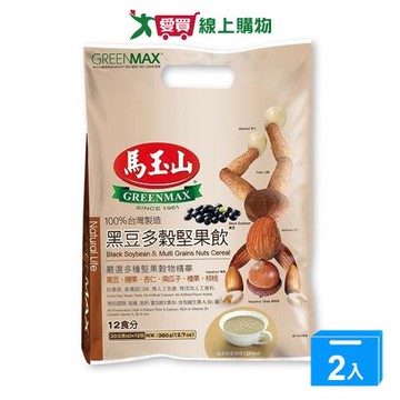 馬玉山黑豆多穀堅果飲30G*12【兩入組】【愛買】